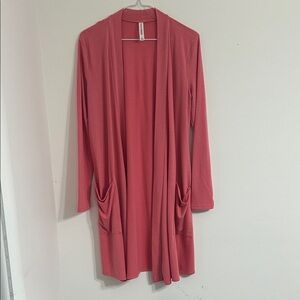 Zenana Outfitters Pink Cardigan